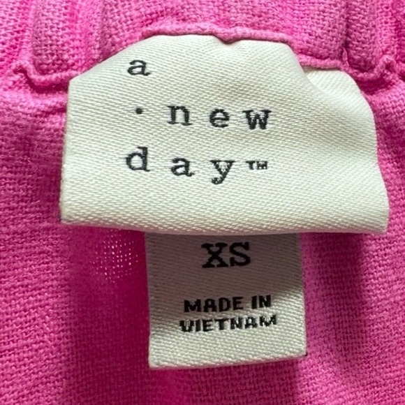 A NEW DAY Linen-Blend Belted Wrap Pink Midi Skirt - Picture 4 of 5